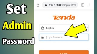 Tenda Router Me Password Kaise Lagaye | Router Ka Password Kaise Lagaye, Tenda Router Password Setup