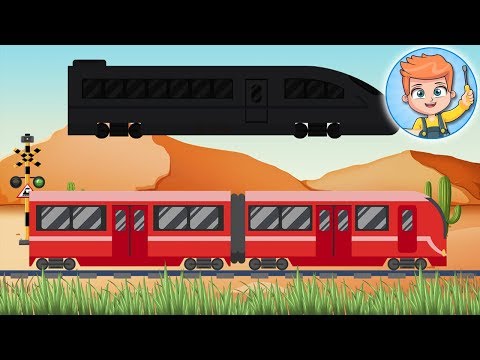 un Avion, un Vapor, un Tren - Alege Silueta - Tipuri de Mijloace de Transport pentru Copii