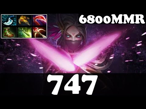 Dota 2 - 747 6800 MMR Plays Templar Assassin vol 3 - Ranked Match Gameplay