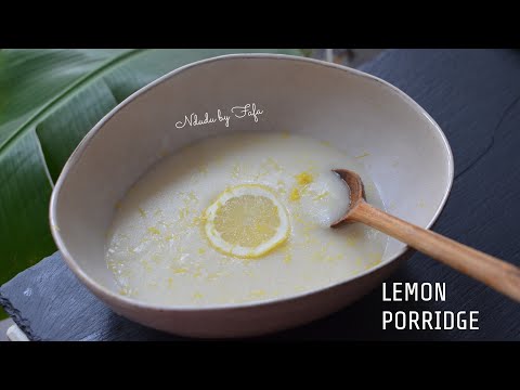 Refreshing Lemon porridge recipe to make at home✔️Gluten-free / Vegan