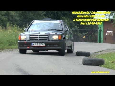 Miziak Marcin / Zaborska Maria - Mercedes 190E 2,3-16v - II Classicauto Rajd Magurski Biecz 2013