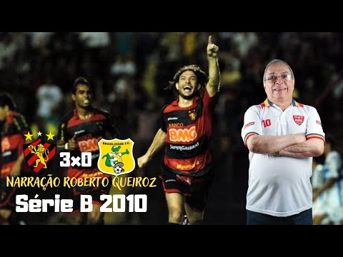SPORT 3 x 0 BRASILIENSE - SÉRIE B 2010 (Narração Roberto Queiroz - Jornal•JC/CBN) Gol de Germano