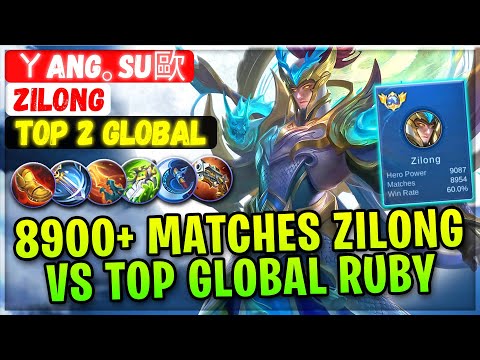 8900+ Matches Exp Lane Zilong VS Top Global Ruby [ Top Global Zilong ] ㄚang。Su歐 - Mobile Legends