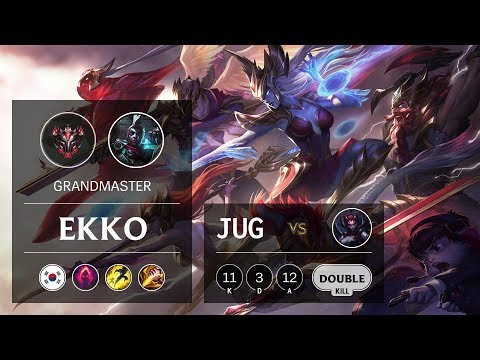 Ekko Jungle vs Elise - KR Grandmaster Patch 9.13