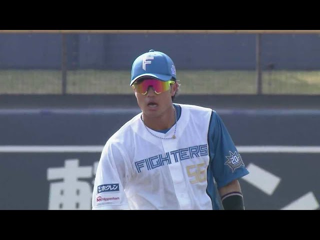 【ファーム】ファイターズ・細川凌平 ヒット性の打球をダイビングキャッチでアウトにするファインプレー!!  2023年4月11日 北海道日本ハムファイターズ 対 東京ヤクルトスワローズ