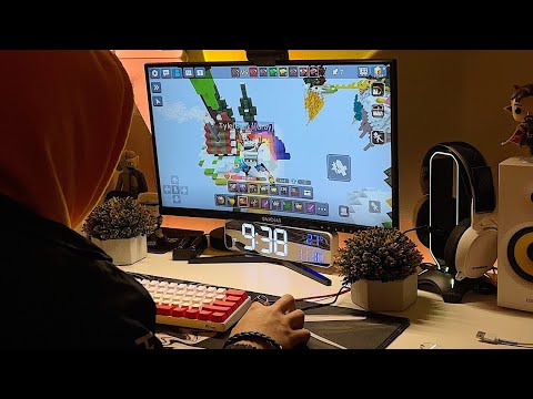 Playing Bedwars Bockman Go on PC! Legendary PC Handcam Gameplay! (Reveal) Blovkman Go |