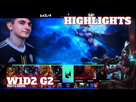 Misfits vs Vitality - Highlights | Week 1 Day 2 S11 LEC Spring 2021 | MSF vs VIT