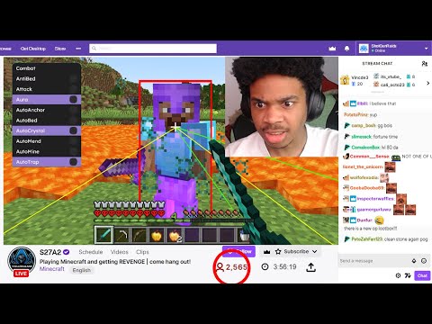 I caught a streamer HACKING on my Minecraft server LIVE..