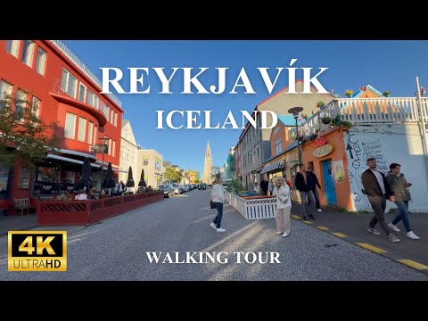 You’ve Never Seen Reykjavík Iceland Like This – 1 Hour No Talking Walking Tour in 4K