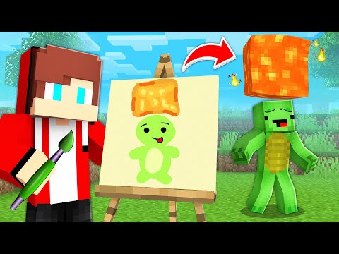 JJ and Mikey Use DRAWING MOD to LAVA PRANK in Minecraft