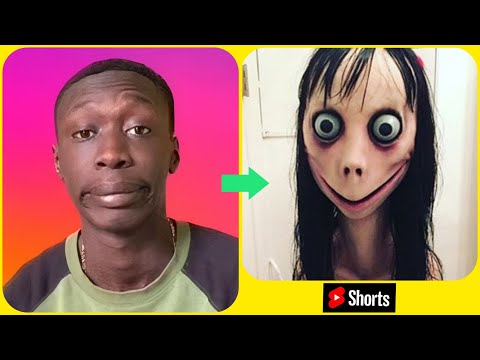 Khaby Lame as Momo challenge 🙊I was shocked #shorts #tiktok #khabylame