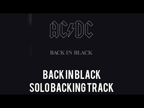 AC DC - Solo Backing Track Back In Black