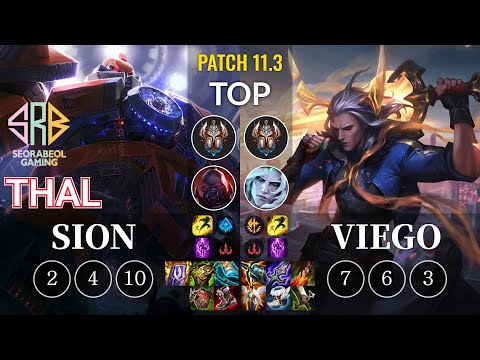 SRB Thal Sion vs Viego Top - KR Patch 11.3