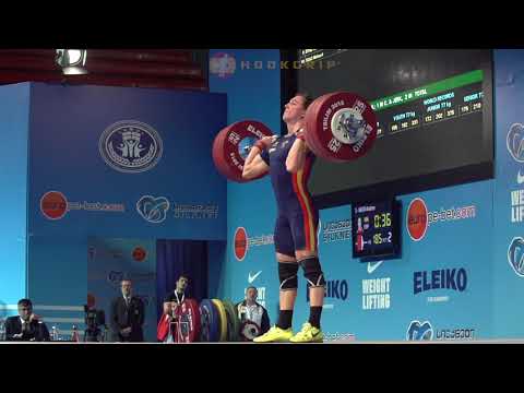 Andres Mata (77) - 185kg Clean and Jerk @ 2015 European Championships