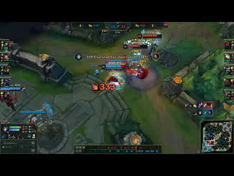 quadra kill jhin vs yasuo,akali,lux and zed