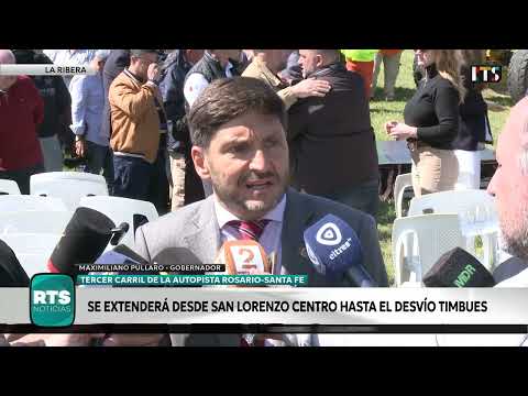 OBRA VIAL HISTÓRICA | Comienza la segunda etapa del tercer carril en la Autopista Rosario - Santa Fe