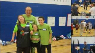 Sharing Care volunteers with iCAN hoop 2011