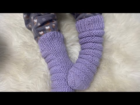 Bananen Socken Kinder Baby stricken ohne Ferse