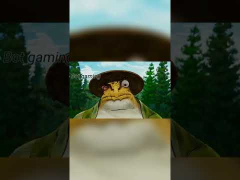 Animated "Samurai_Frog_Golf V's crow_(1080p) #anime