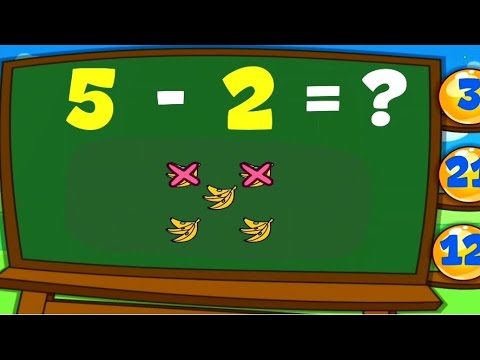 APRENDIENDO A RESTAR | Matemáticas sencillas para niños | Videos Educativos, fácil y divertido 👧🏻👦🏽