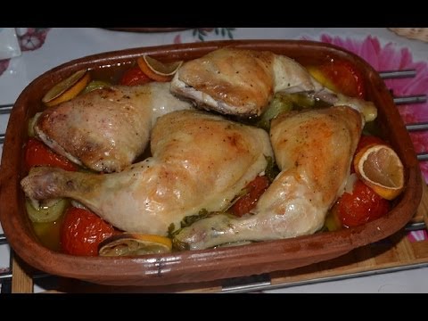 Rezepte für den Römertopf - Saftiges Hühnchen mit Gemüse