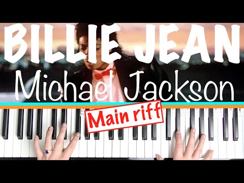 How to play BILLIE JEAN - Michael Jackson (Main Bassline Riff) Piano Tutorial