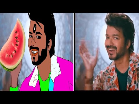 Ranjhitheme Full video song funny drawing meme | varisu | thalapathy Vijay song | vamshi paidipally