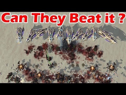 I Built Carriers Only in Direct Strike! Starcraft 2 custom games