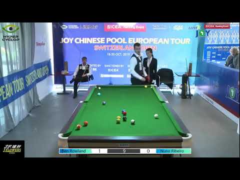 Nuno Ribeiro VS Ben Rowland - Final - 2019 Joy Chinese Pool Euro Tour Switzerland Open