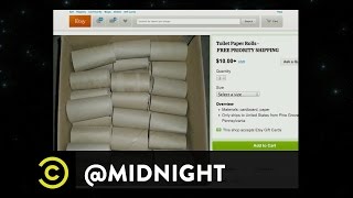 Donald Faison, Eliza Coupe, Deon Cole - Etsy Pitchmen - @midnight w/ Chris Hardwick