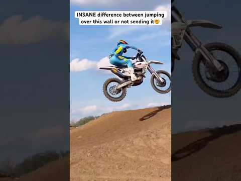 The Difference Between FULL SEND & NO SEND #dirtbike#motocross#racing#fyp#iphone#viral#bike#rider