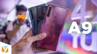 Samsung Galaxy A9 (2018) Hands-on Review - World&#039;s first Quad Camera Smartphone