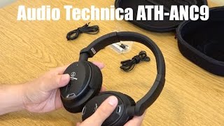 Video thumbnail for Audio Technica ATH-ANC9 QuietPoint Noise-Cancelling Headphones Unboxing by TechWalls