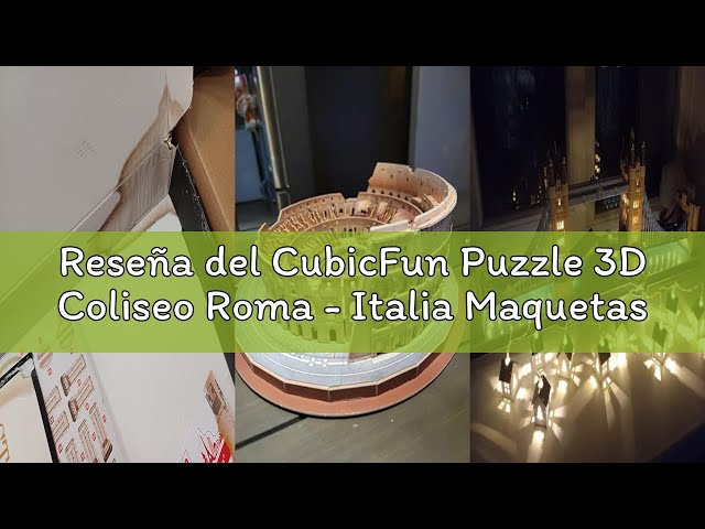 Vídeo relacionado con CubicFun Puzzle 3D LED Puente de la Torre - Maquetas para Construir Adultos Maquetas de Edificio Kits de Construcción Souvenir Regalo para Adultos Niños, 222 Piezas