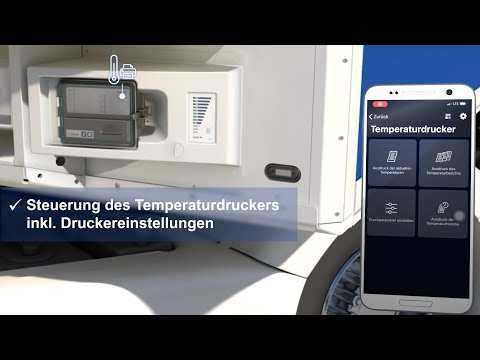 Einfach und bequem den Temperaturdrucker per TrailerConnect® beSmart App konfigurieren und steuern