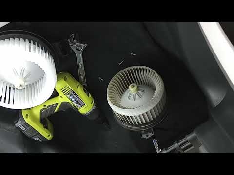 Car AC/Heater fan clicking noise comparison (blower motor bad bearing)