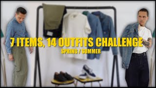 7 items, 14 Outfits | Wardrobe Challenge
