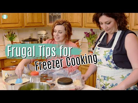 Freezer Meal Assembly plus Frugal Tips for Freezer Cooking