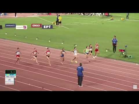 Milana Tirnanic, finale 100m Balkanijada, Volos, GRE,