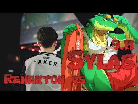Faker - Renekton vs Sylas Top - LoL Season 9 KR Ranked League Of Legends