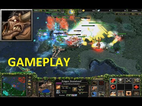 DotA 6.80c - Earthshaker Gameplay