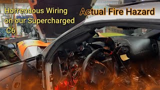 Fixing DANGEROUS wiring on our Supercharged C6 Corvette