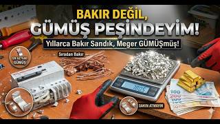 Bakır Değil, GÜMÜŞ Peşindeyim! Yıllarca Bakır Sandık, Meğer GÜMÜŞMÜŞ! #hurdaavcı
