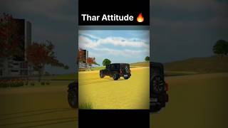 Thar Attitude Gameplay || Indian Vehicle Simulator || #gaming #ytshorts #thargame
