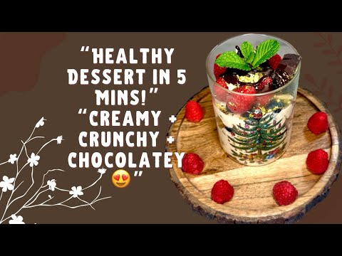 “The PRETTIEST Healthy Dessert Cup (5 Minutes)Greek Yogurt Dessert That Tastes Like a Café Treat 😍”