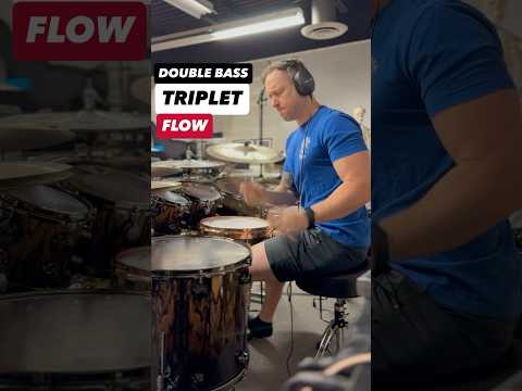 Triplet Double Bass Flow Drum Solo #doublebass #drumsolo #drums #drummechanics #dw