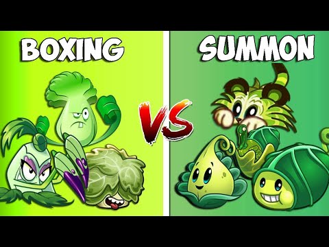 Team BOXING vs SUMMON - Who Will Win? - PvZ 2 Team Plant Vs Team Plant