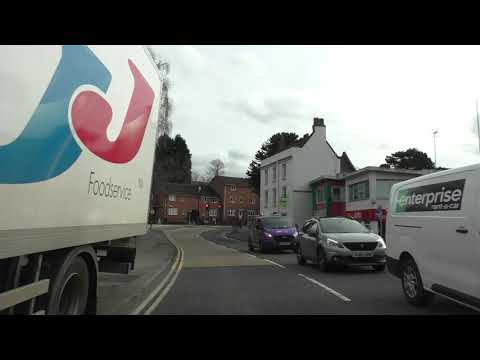 Driving On The B4091 & B4094 From Bromsgrove To Stoke Heath, England 24th February 2021