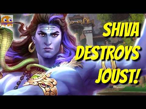 SHIVA TOTALLY DESTROYS RANKED JOUST! TOP PICK MATERIAL? | SMITE Ranked Joust - Shiva Gameplay