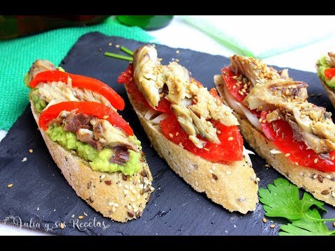 Cómo hacer pincho de caballa con aguacate y tomate |ESPECTACULARES!
